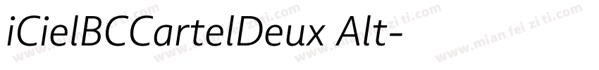 iCielBCCartelDeux Alt字体转换